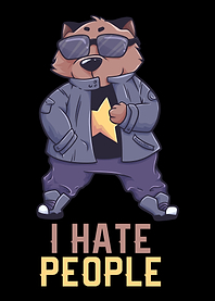 I Hate People Wombat Gift