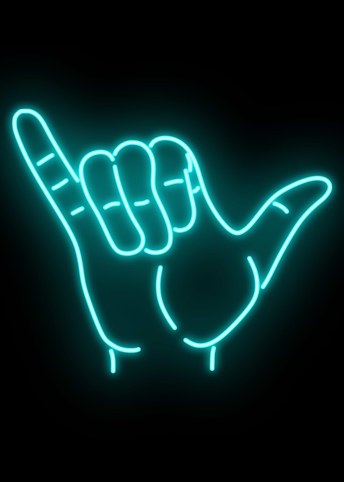 Hang Ten Neon Sign