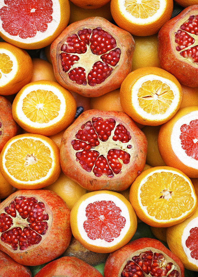 orange red fruit