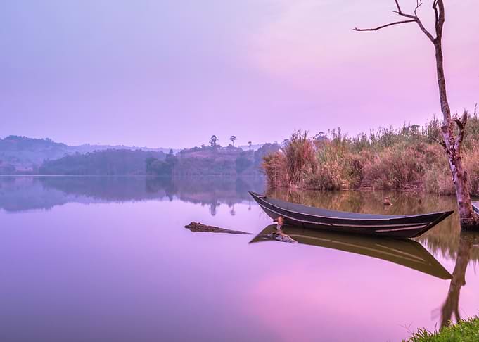 Lake at sunrise
