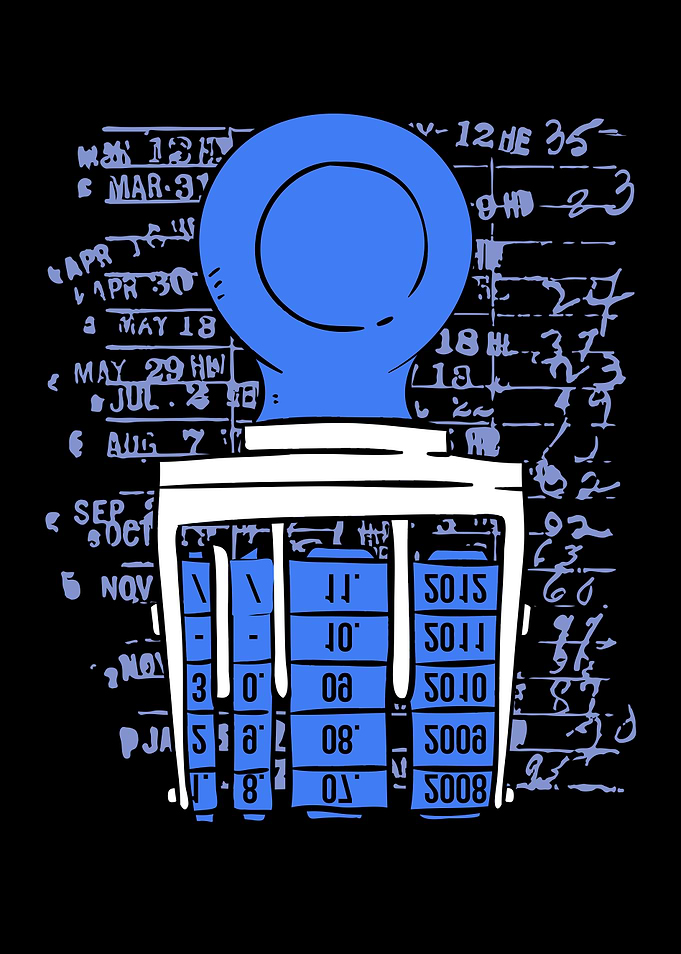 Books Library Stamp
