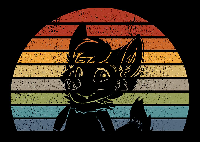 Vintage Retro Furry Fibes