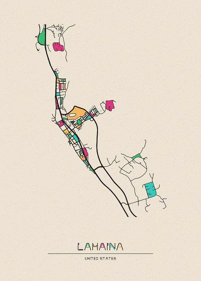 Lahaina Map