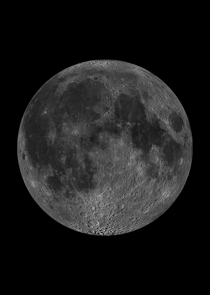 Near side of the moon