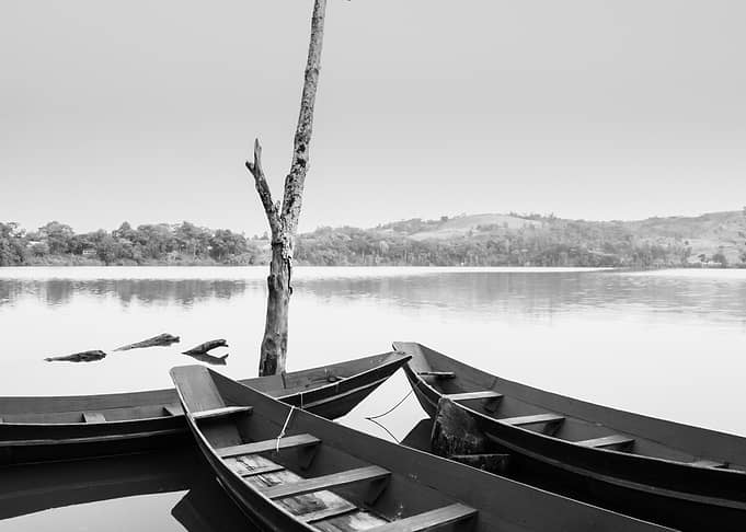 Lake at sunrise Uganda
