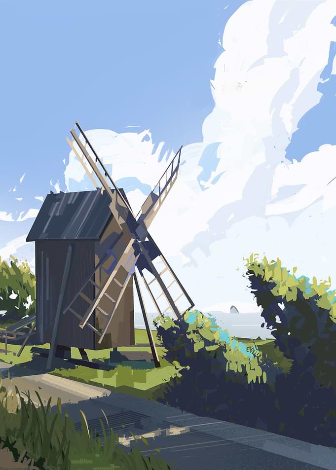 Windmill Landscape