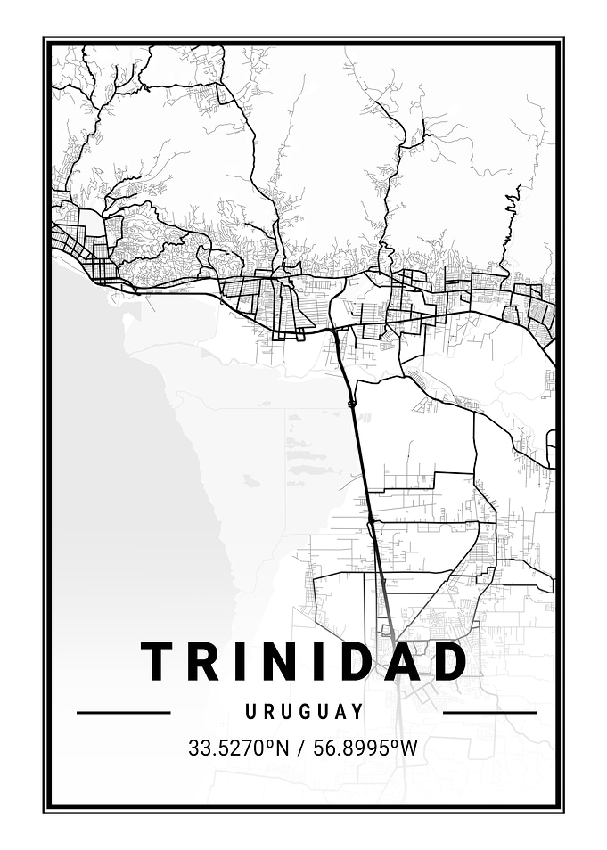 Trinidad Light City Map