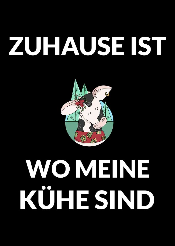 Kuh Design Bauernhof