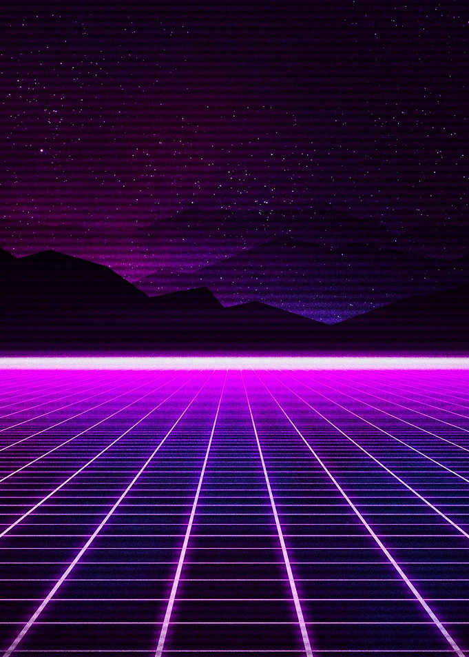 The amazing retro wave art
