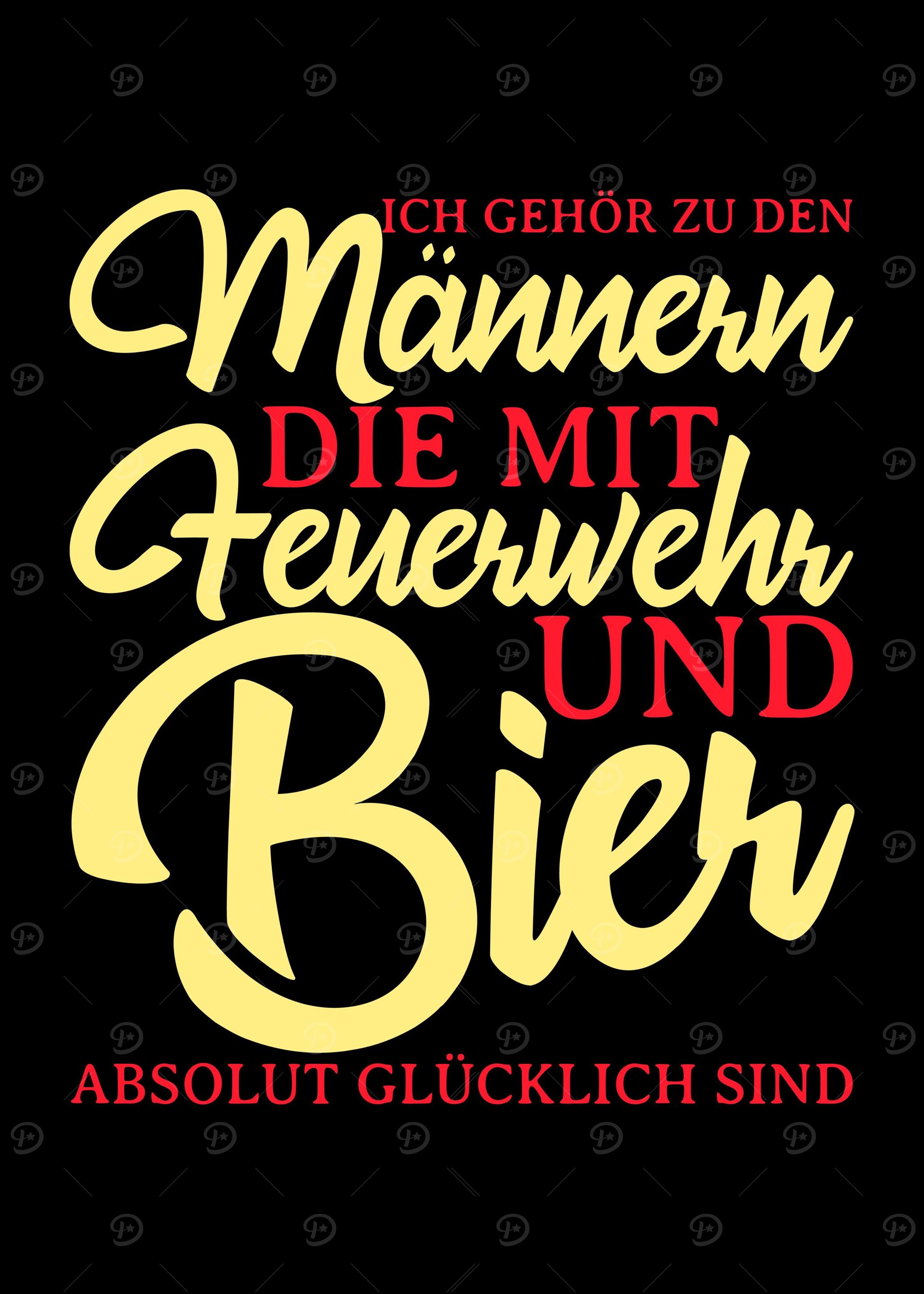 Feuerwehr Bier Spruch