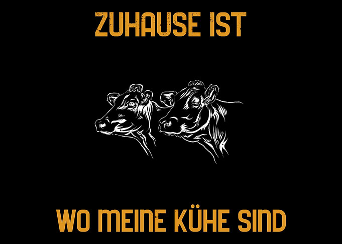 Kuh Design Bauernhof