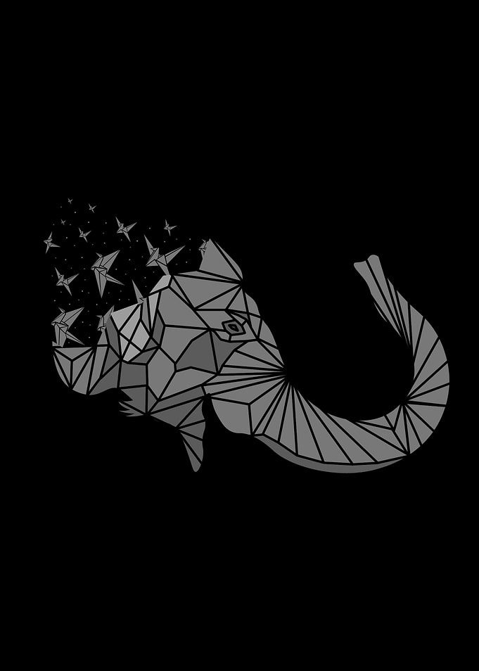 Elephant Abstract Art