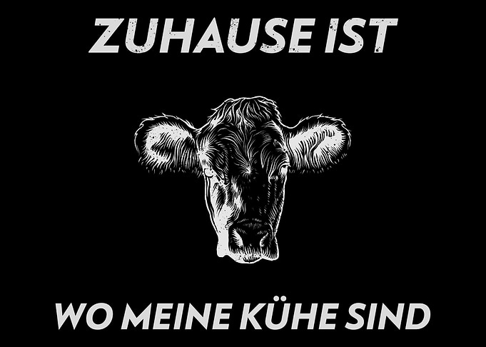 Kuh Design Bauernhof