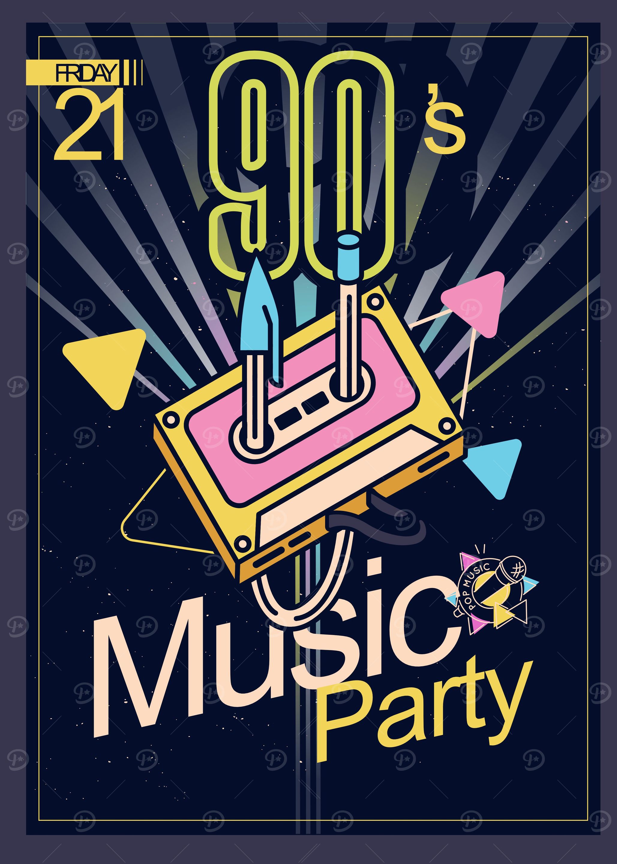 Nineties 90s Music Party