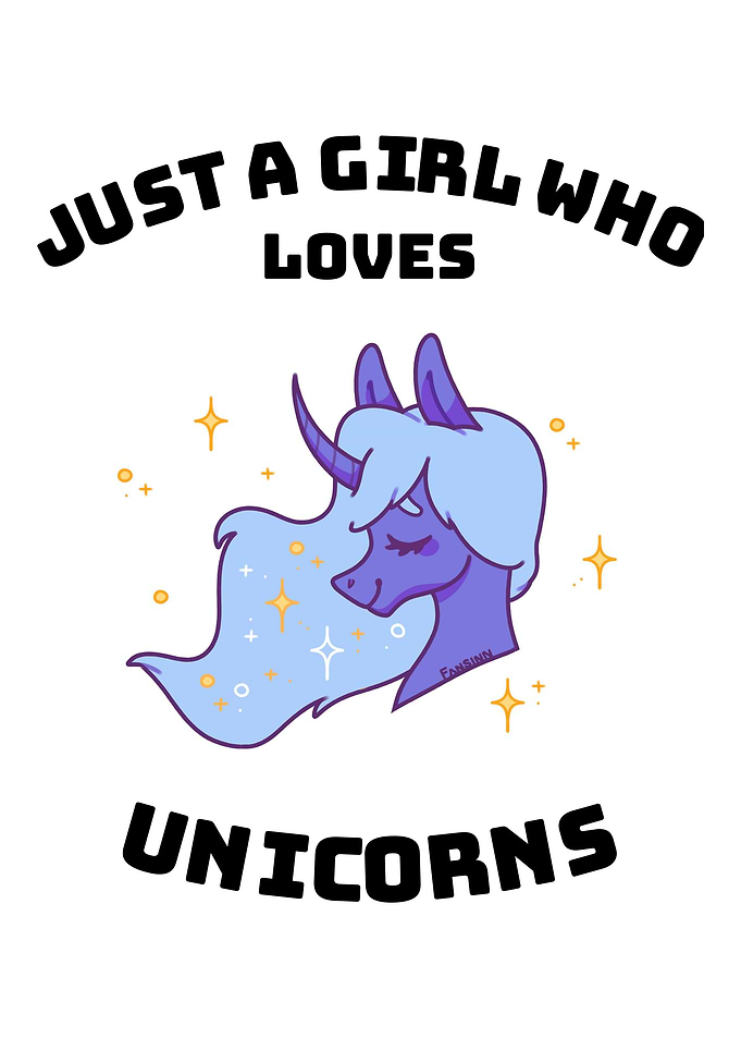 Girls Unicorn Love Gift