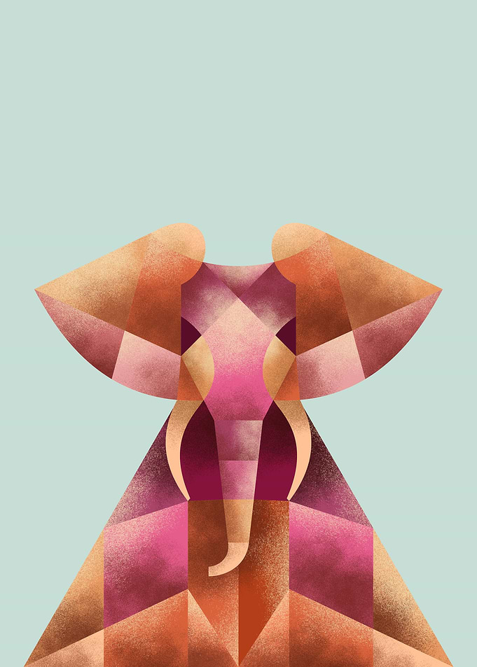 Elephant Abstract