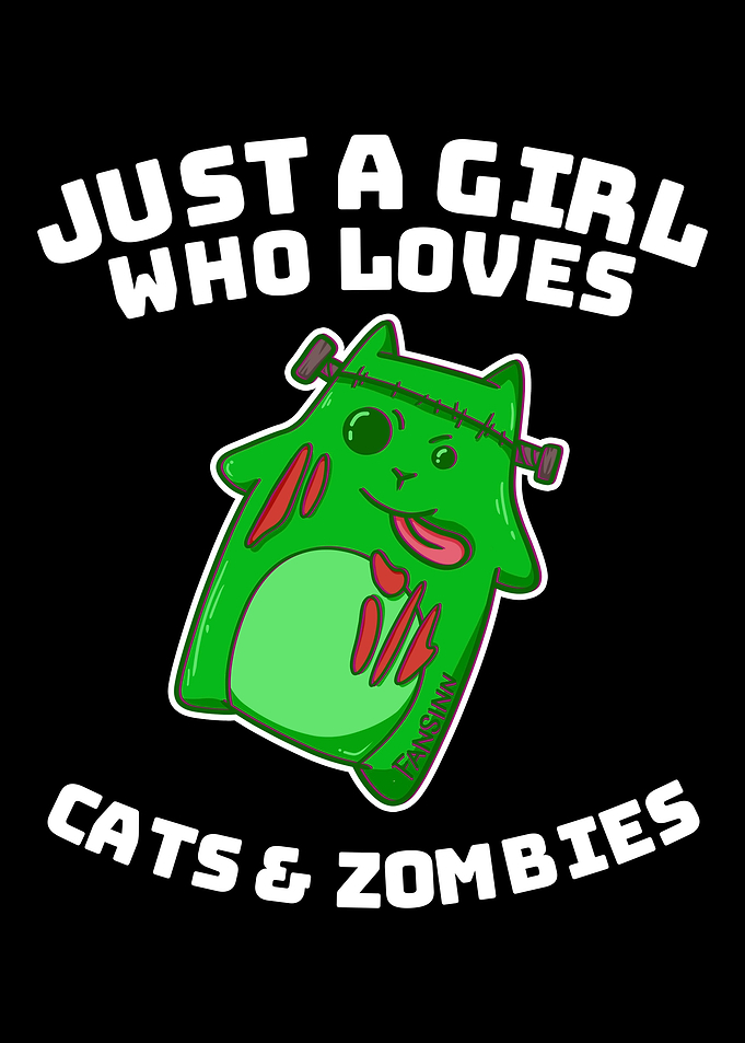 Cat zombie monster girl