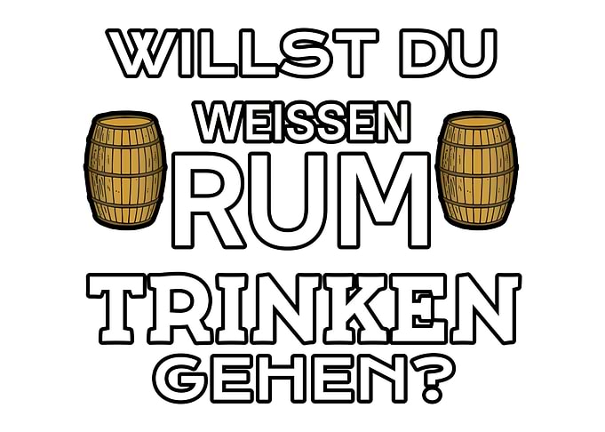 Dark rum drinking