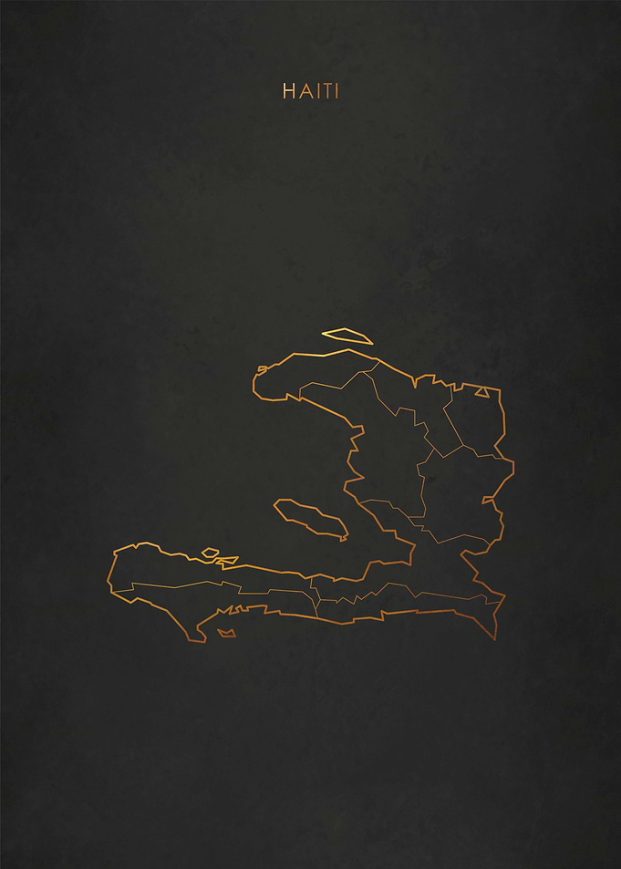 Gold Haiti Map