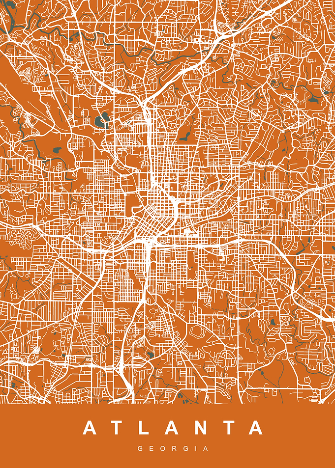 Atlanta Map Georgia US