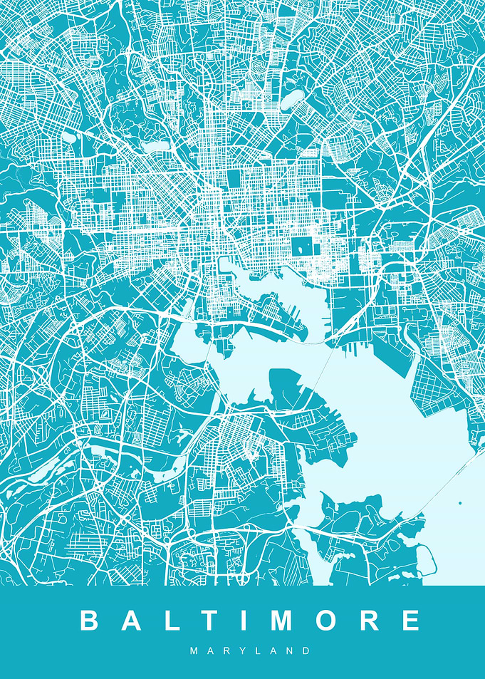 Baltimore Map Maryland US