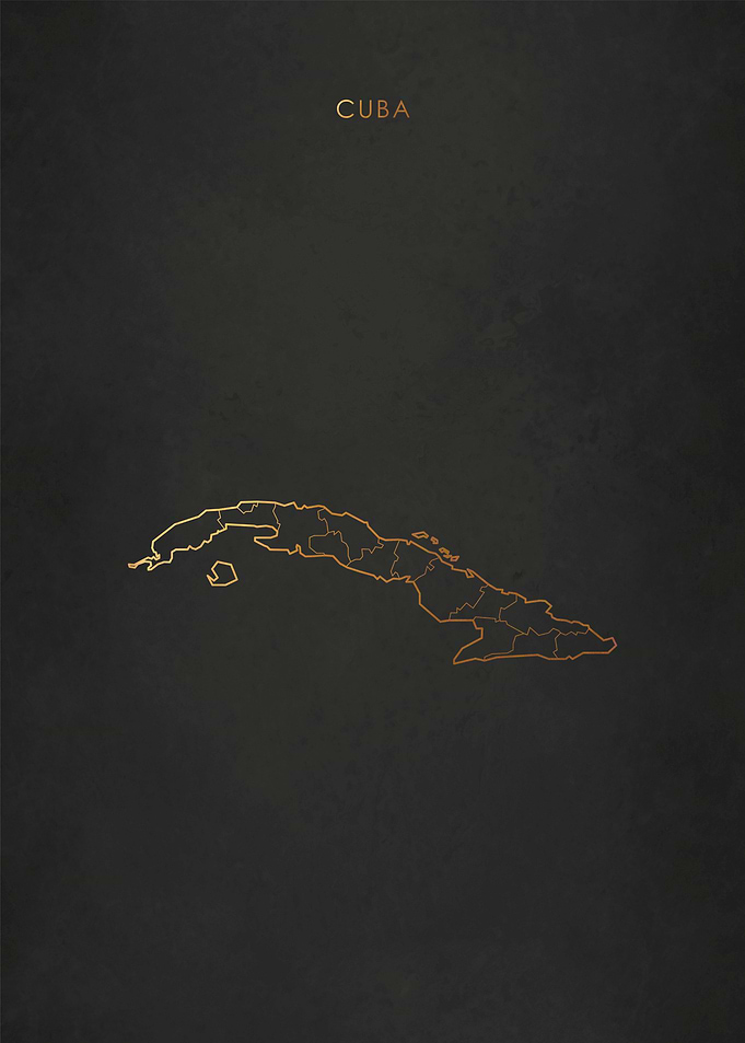 Gold Cuba Map