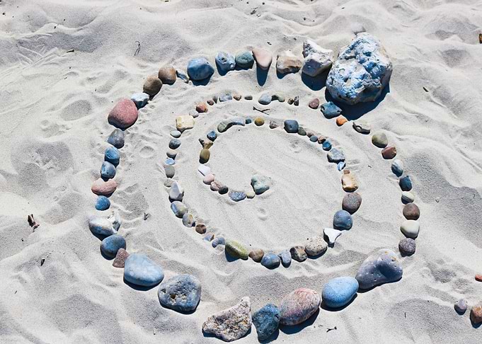 sand with stones