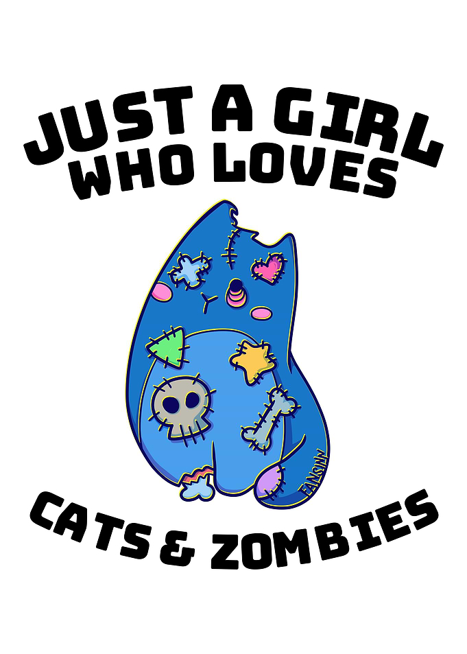 Cat zombie monster girl