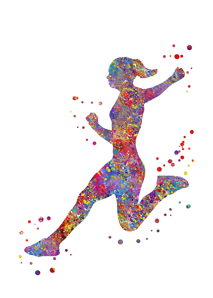 Running woman