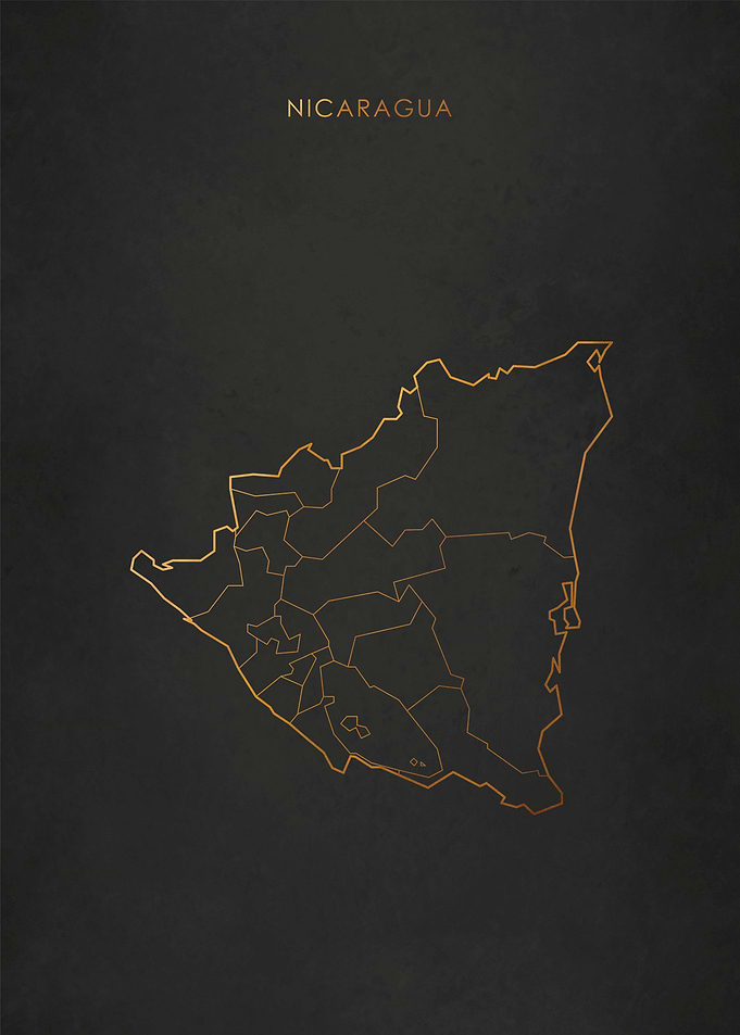 Gold Nicaragua Map