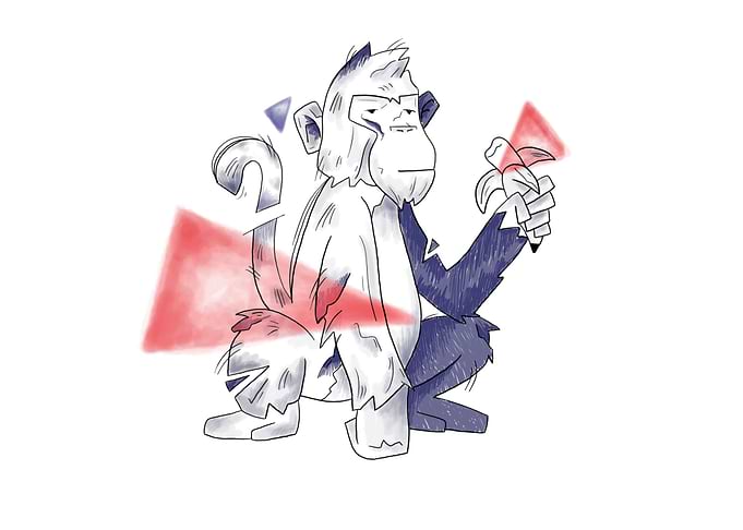 Unique Drawing Cool Monkey