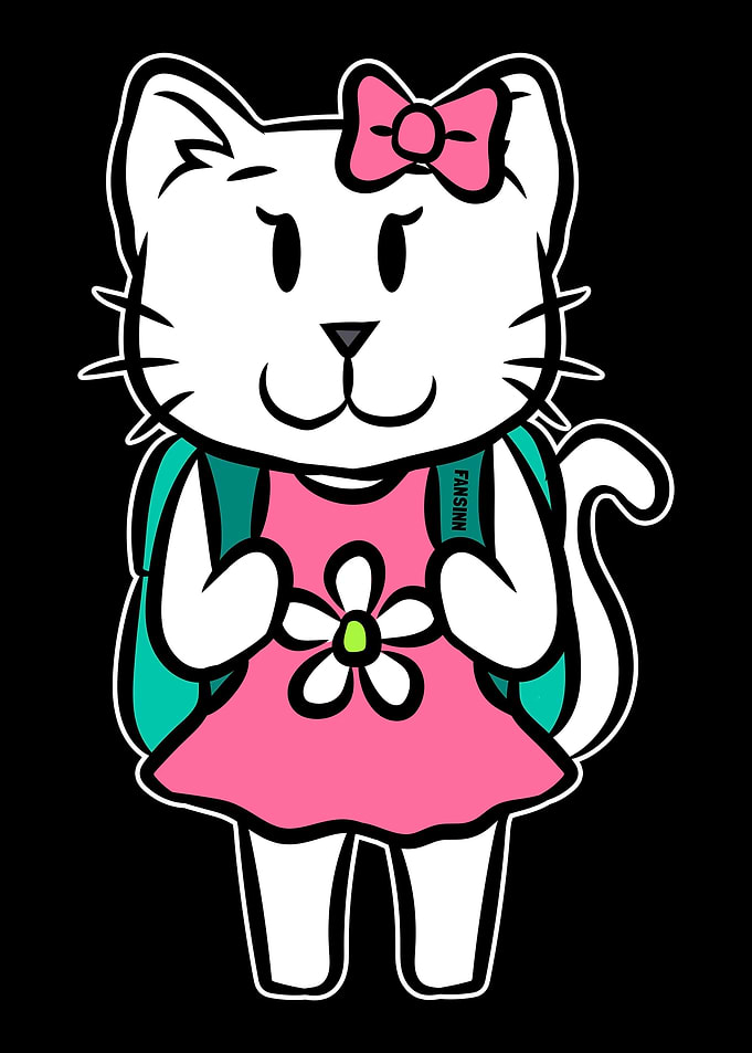 Cat School Entrance Childr