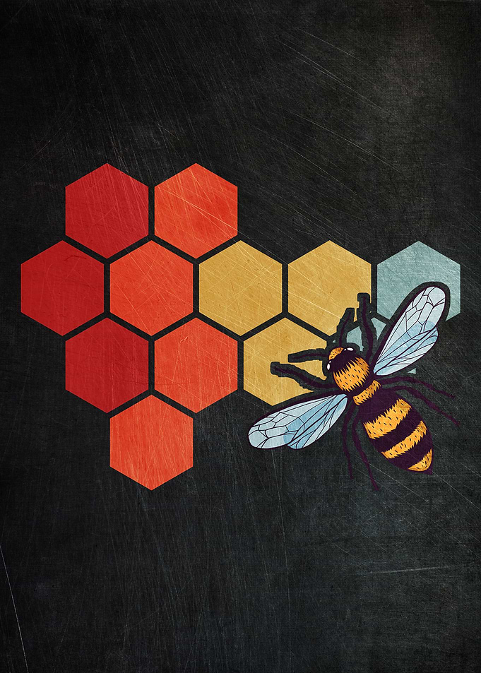 Beekeeper Vintage Poster