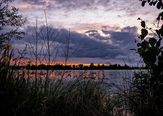 Clouds and sunset
