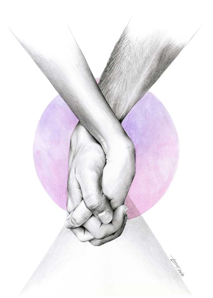 Holding hands