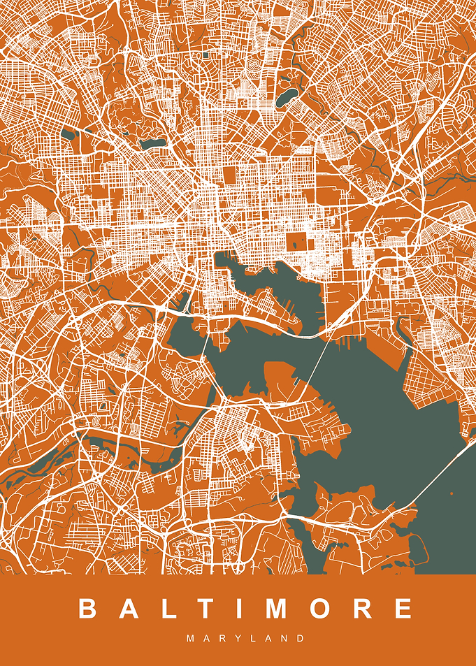 Baltimore Map Maryland US