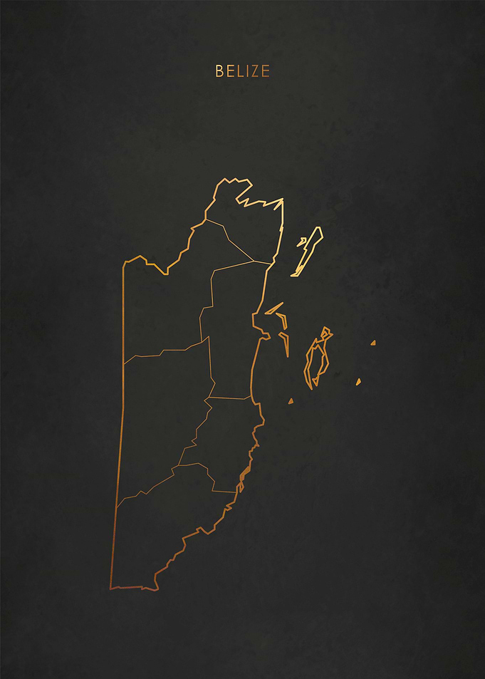 Gold Belize Map