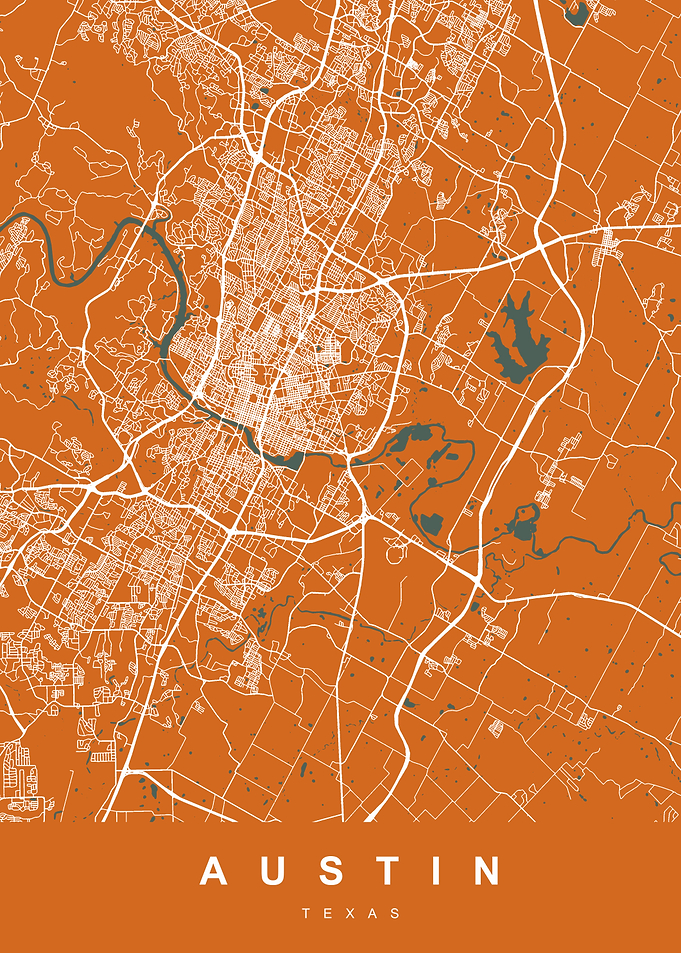 Austin Map Texas US