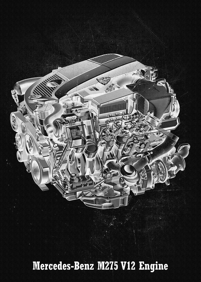 MercedesBenz M275 V12 Eng