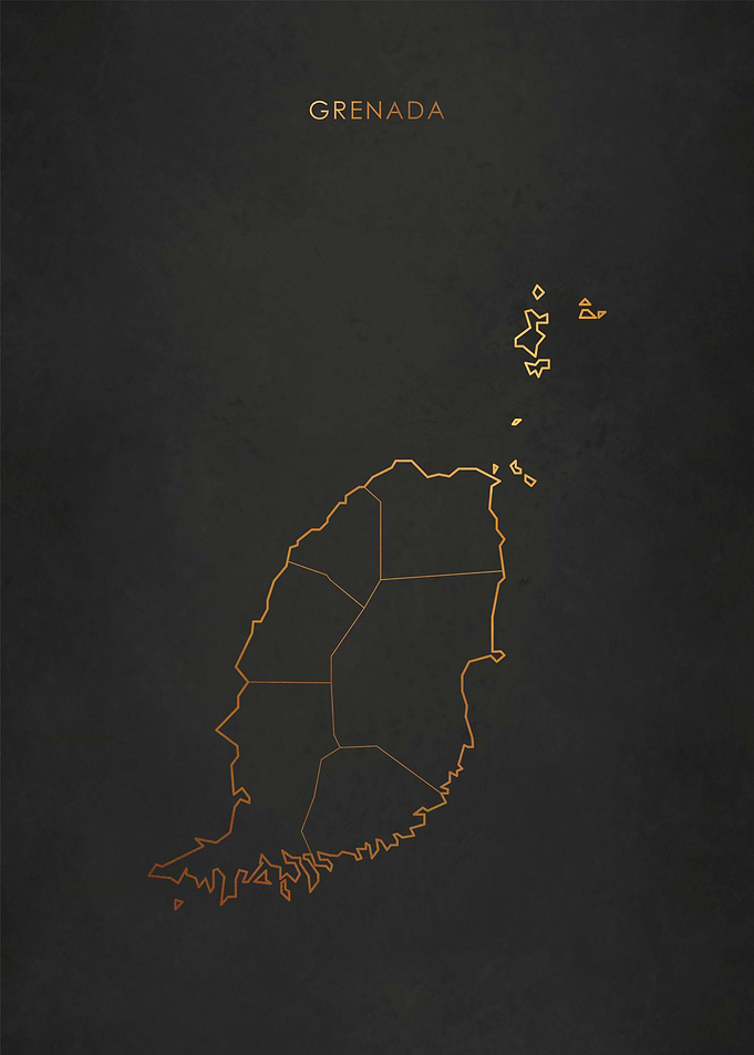 Gold Grenada Map