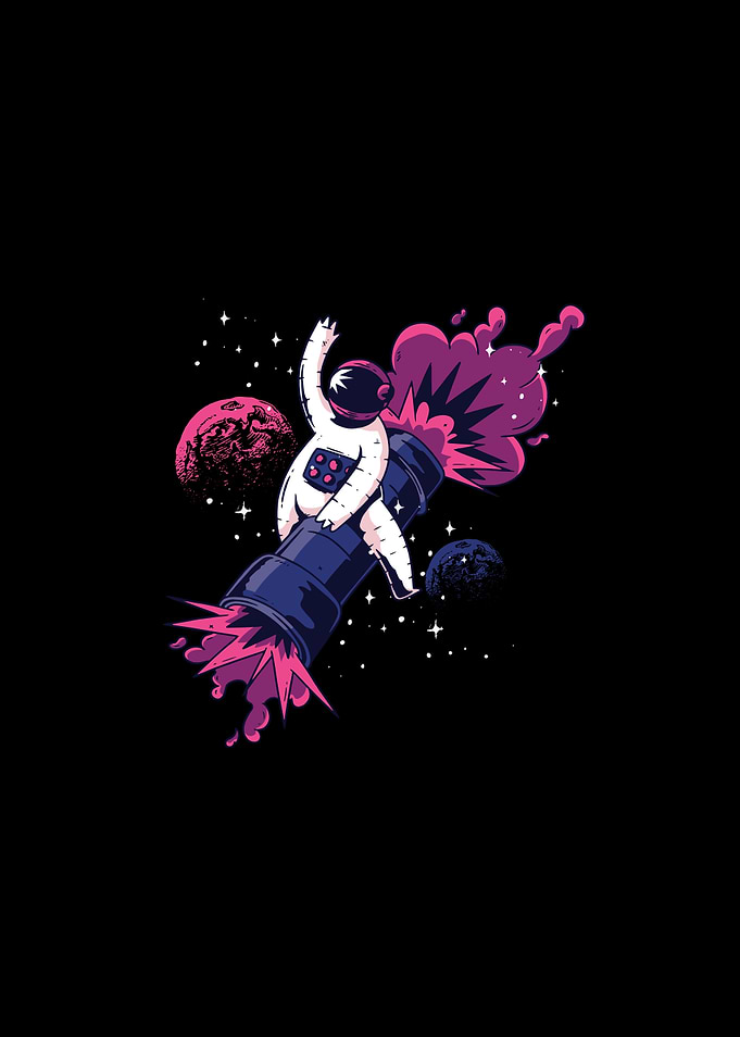 Funny Astronaut Bazooka