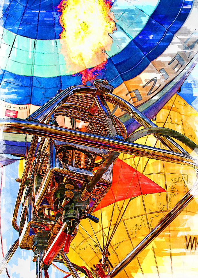 Colorful Hot Air Burner
