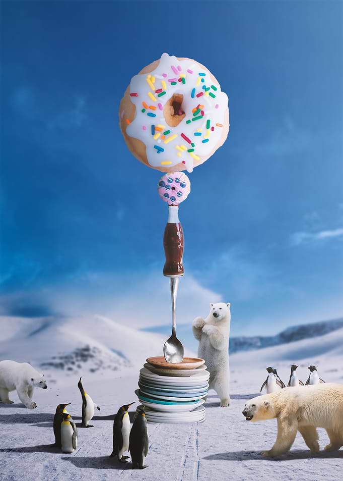 Party in Antarctica