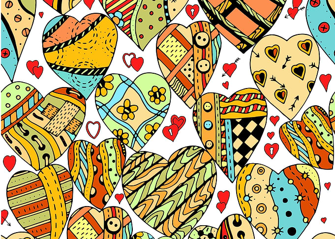 Artwork heart Pattern
