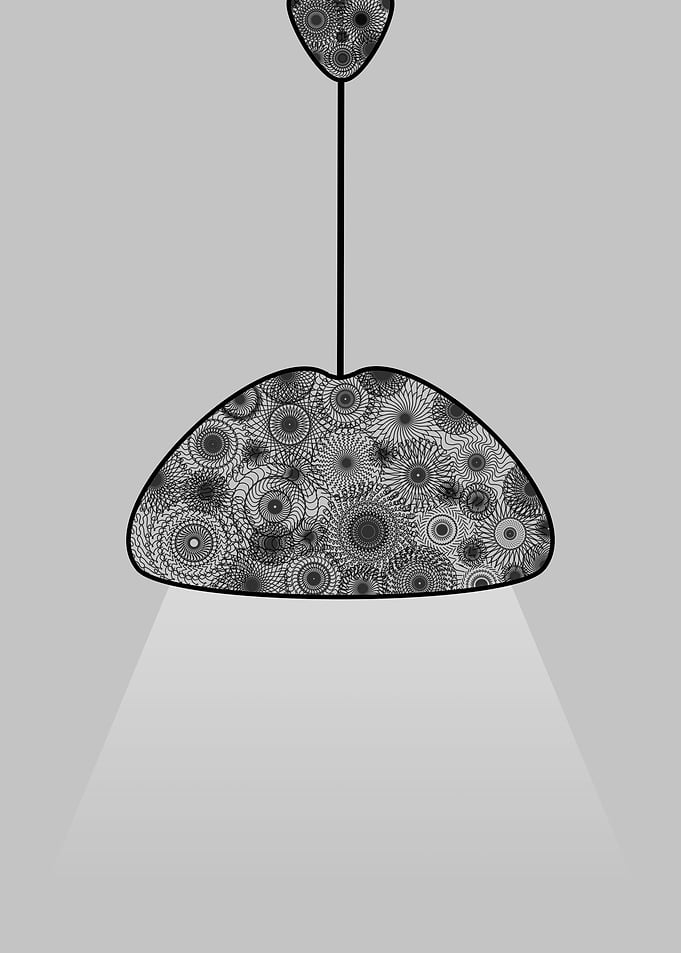 Minimalistic lamp mandala