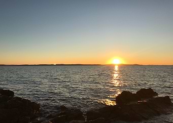 sunset at the sea