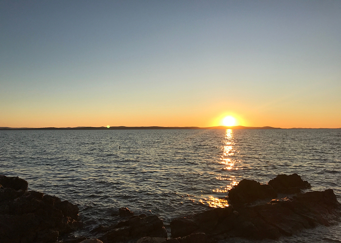 sunset at the sea