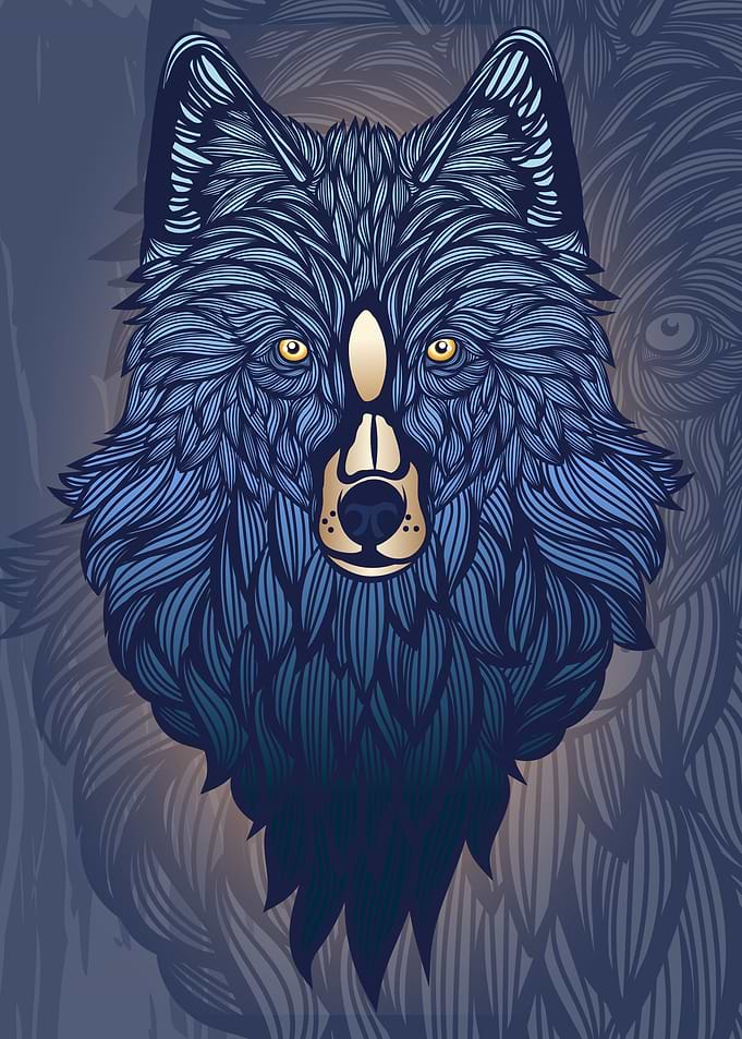 Wolf head