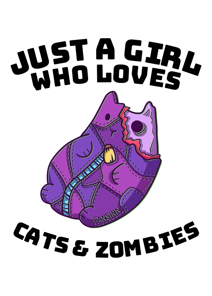 Cat zombie monster girl