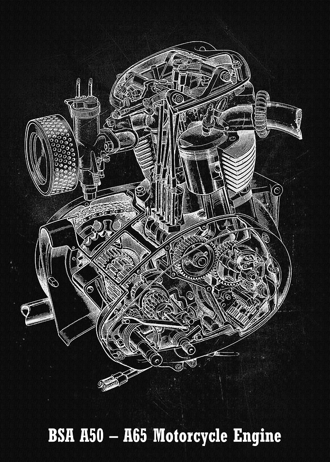 BSA A50 A65 Motorcycle E